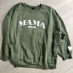 Women’s MAMA EST. 2024 crew neck sweatshirt